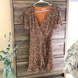 Floral Wrap Dress
